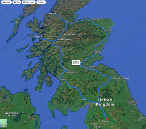 Motorcycle road trip to Scotland July 2021